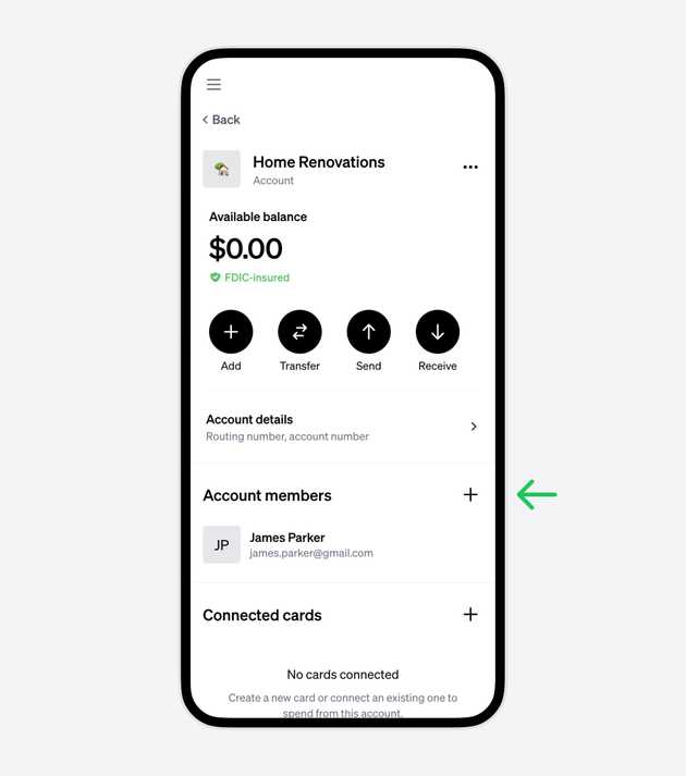 Add a new account member
