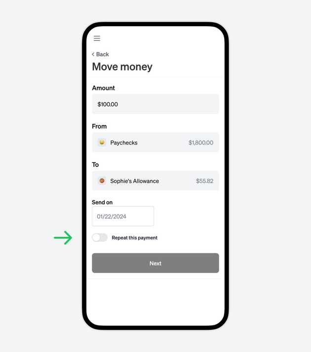 Repeat toggle