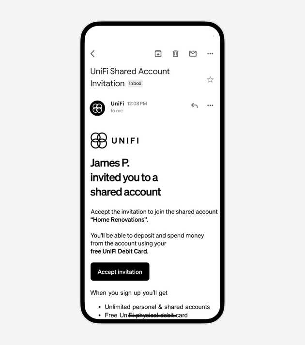 Email invitation